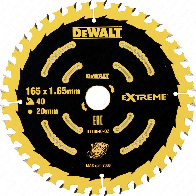 DeWalt Circular Saw Blade Extreme Cordless 165 x 20mm 40T