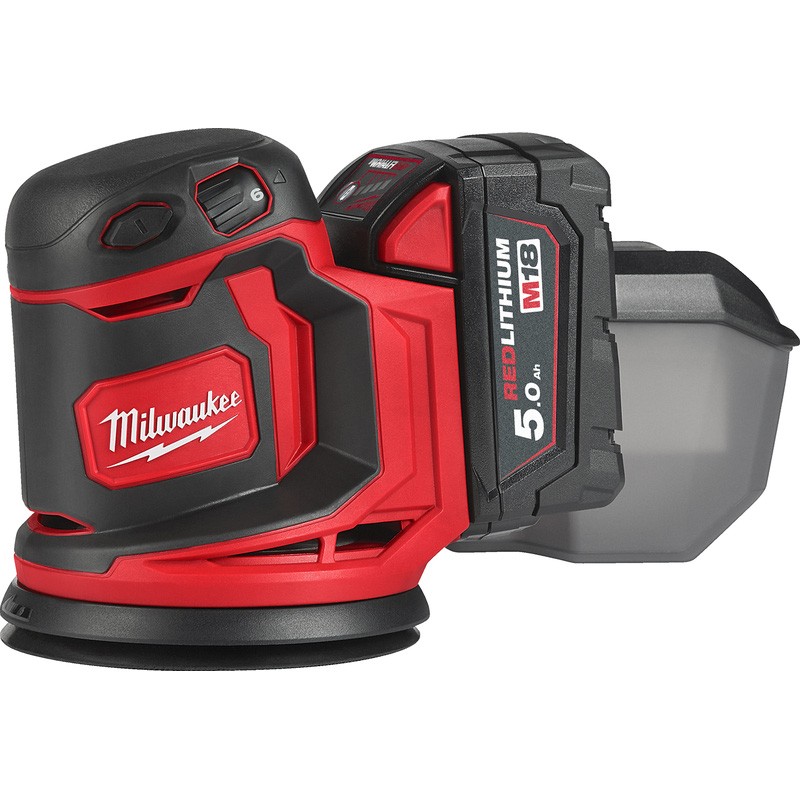 Milwaukee M18 BOS125-502B Cordless Random Orbital Disc Sander 4933464230