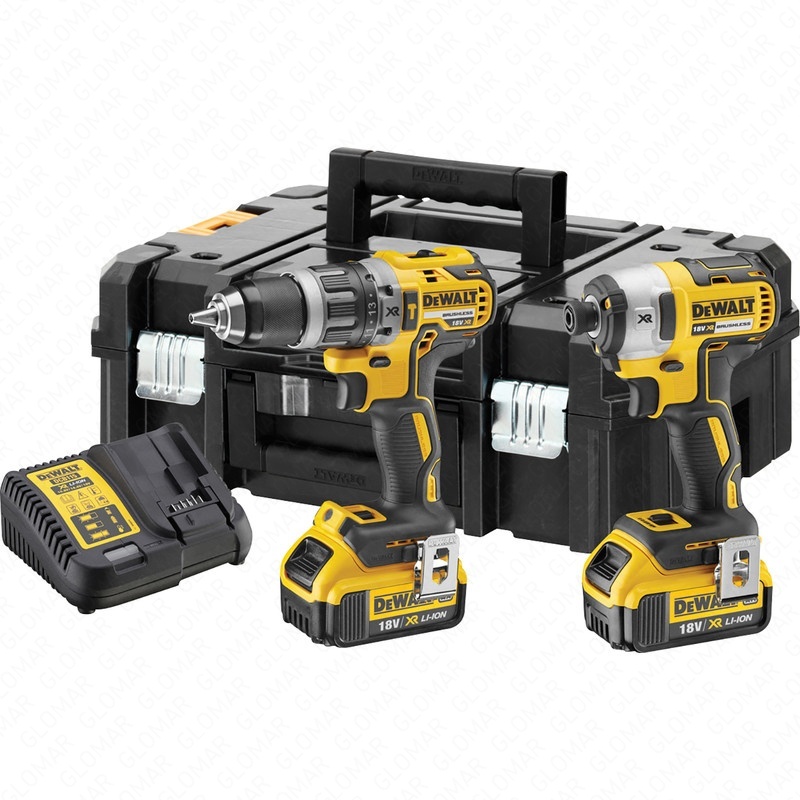 DeWalt DCK266M2T-GB 18V XR Cordless Brushless Combi Drill & Impact Driver 2x4.0A
