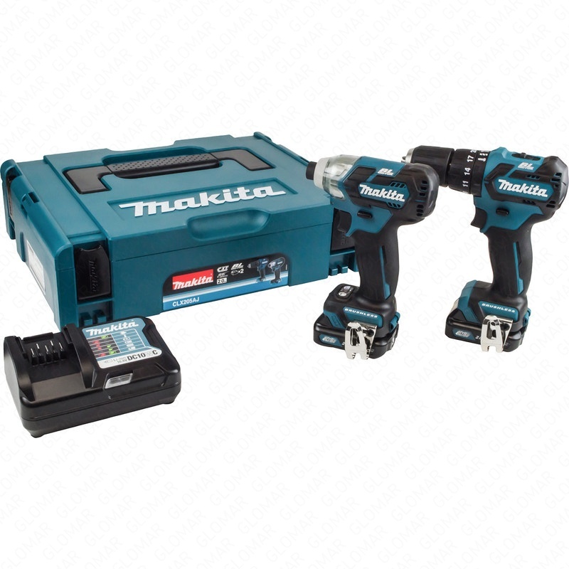 Makita CXT 12V Max Brushless Combi Drill & Impact Driver Kit 2 x 2.0Ah