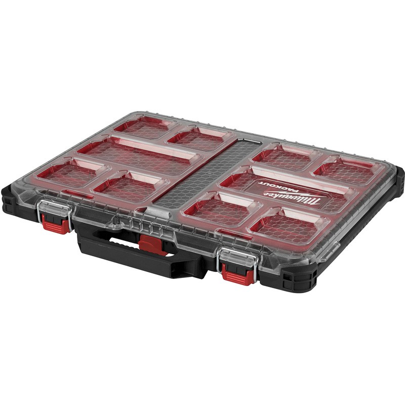 Milwaukee PACKOUT Organiser Case | Slim, 64mmx500mmx414mm, 4932471064
