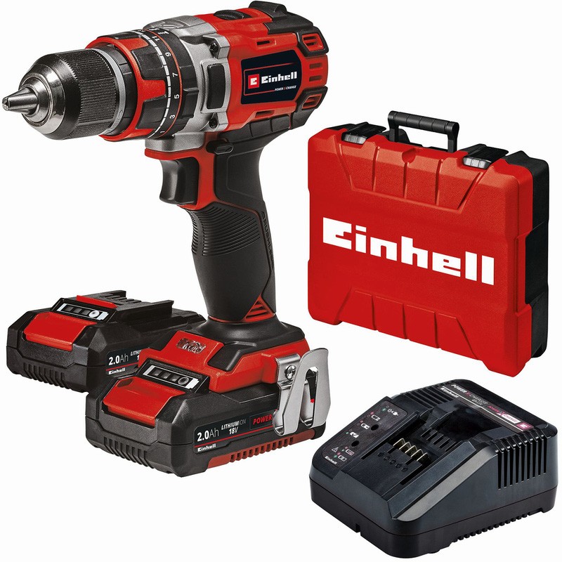 Einhell PXC 18V Brushless 50Nm Combi Drill 2 x 2.0Ah