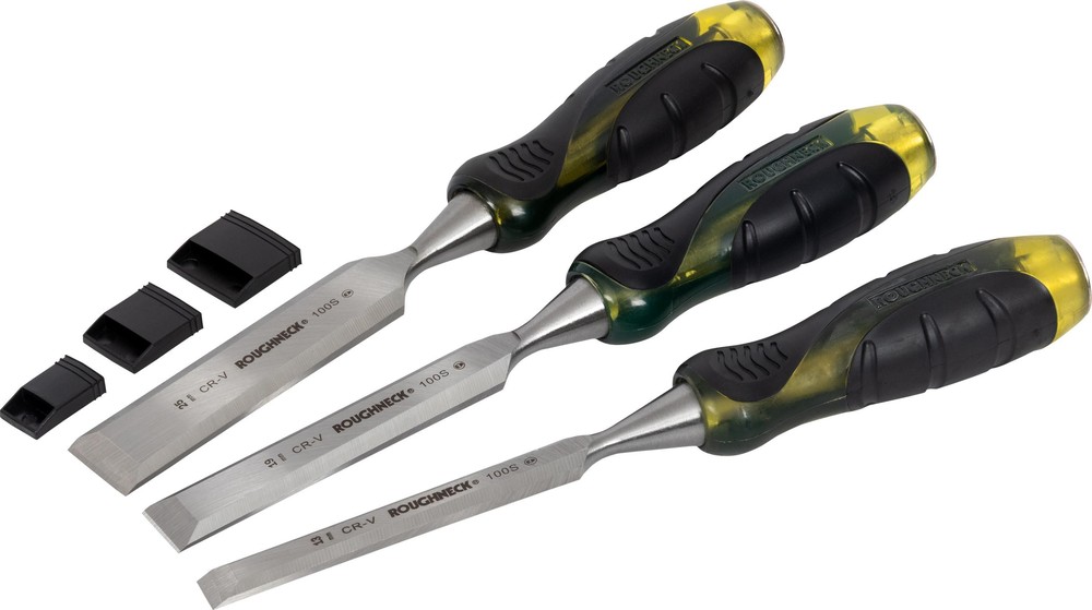 Roughneck Pro 100 Wood Chisel Set 3 Piece Blister