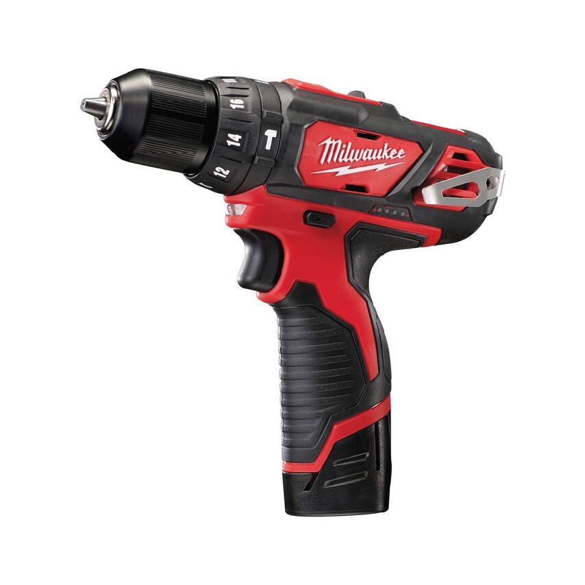 Milwaukee M12BPD-202C 12v Compact Combi Hammer Drill 2 x 2.0ah