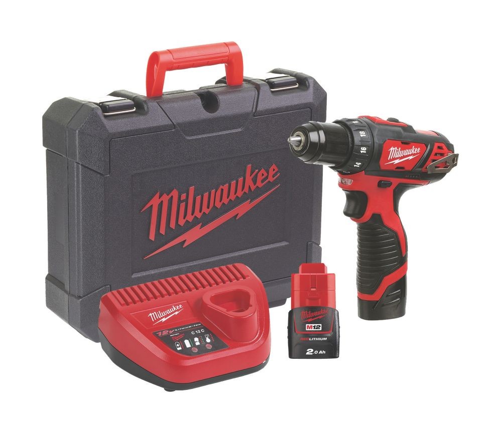 Milwaukee M12 BDD-202C 12v Sub Compact Cordless Drill Driver 4933443891