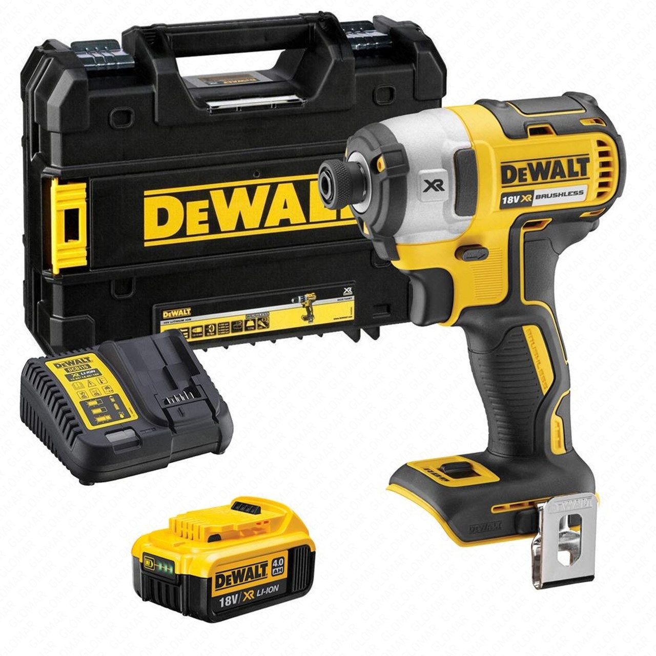 Dewalt DCF887M1 18V XR Brushless Impact Driver with 1x 4.0Ah Battery, Charger & Case