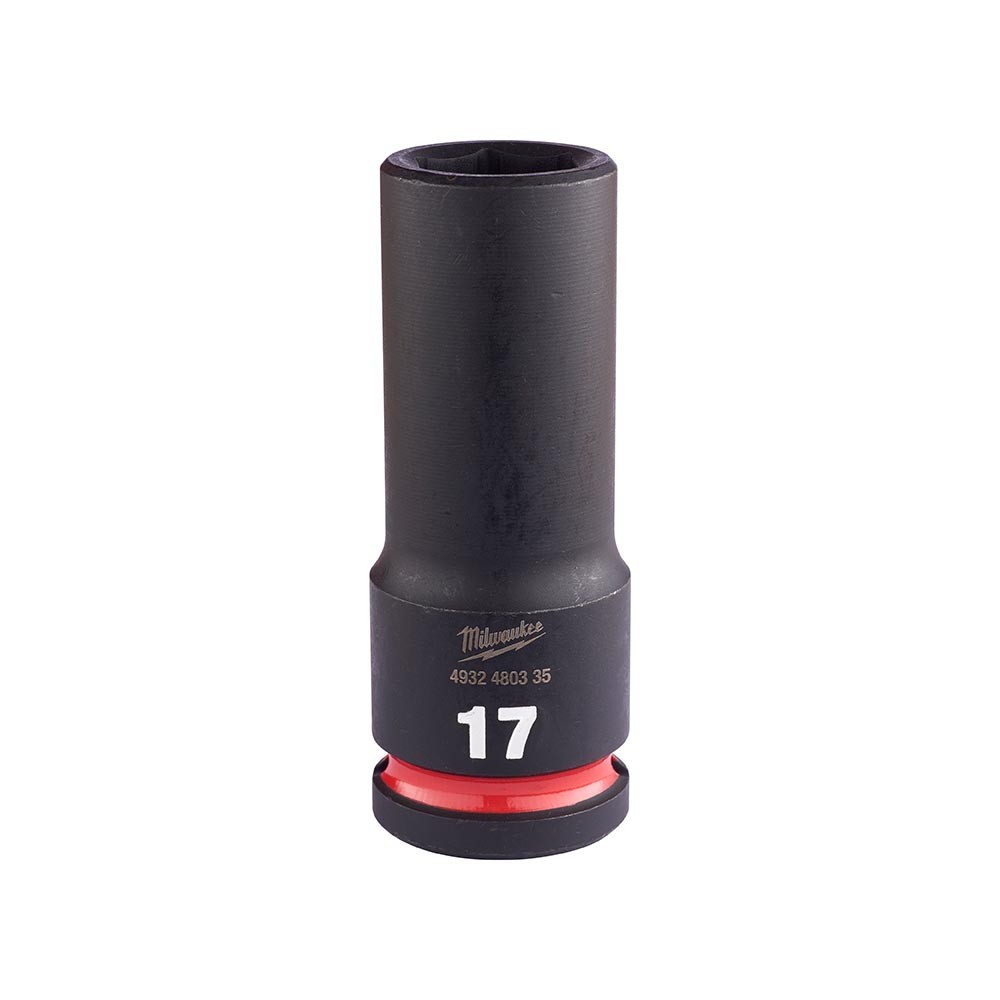 Milwaukee 17mm 1/2 inch Sq. SHOCKWAVE Impact Deep Socket