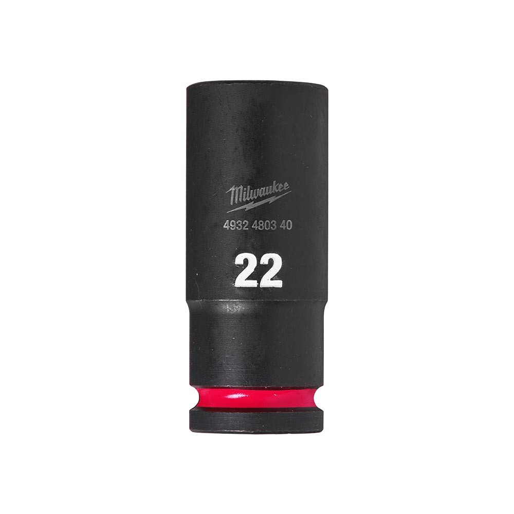 Milwaukee 22mm 1/2 inch Sq. SHOCKWAVE Impact Deep Socket