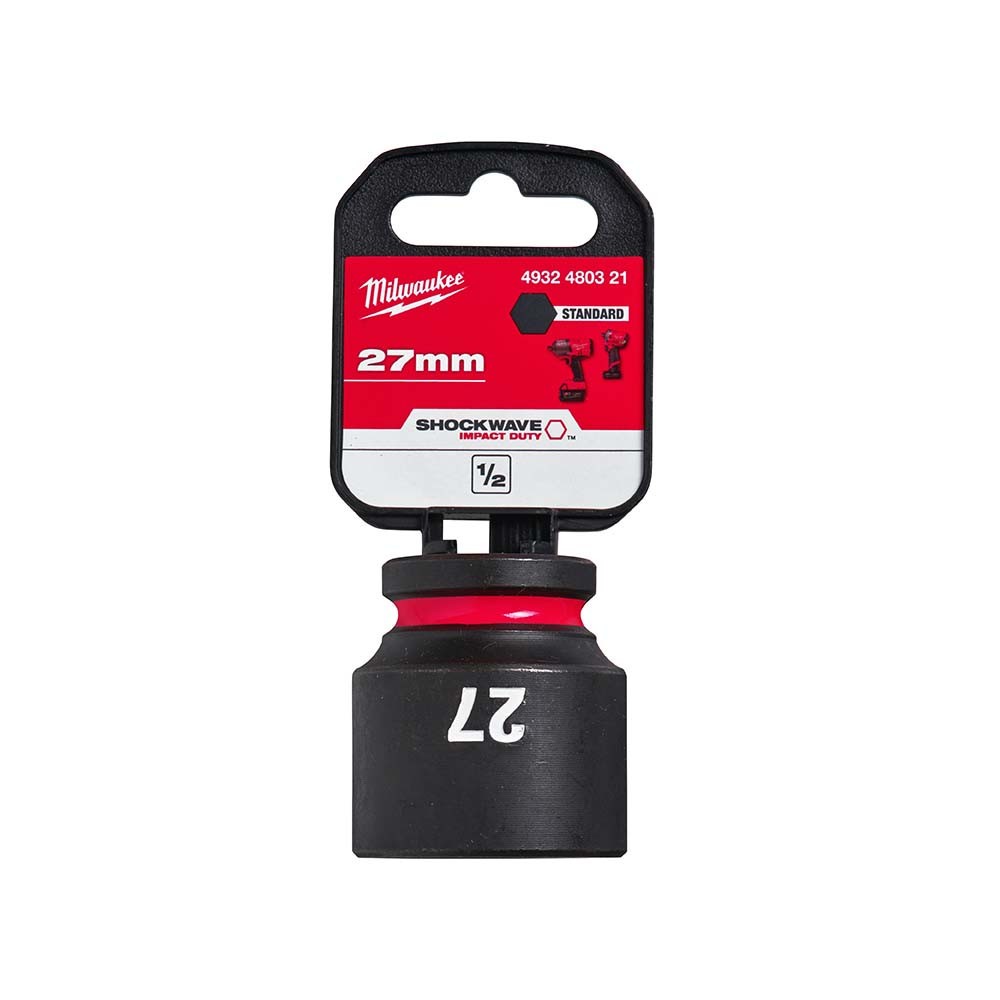 Milwaukee 27mm 1/2 inch Sq. SHOCKWAVE Impact Standard Socket