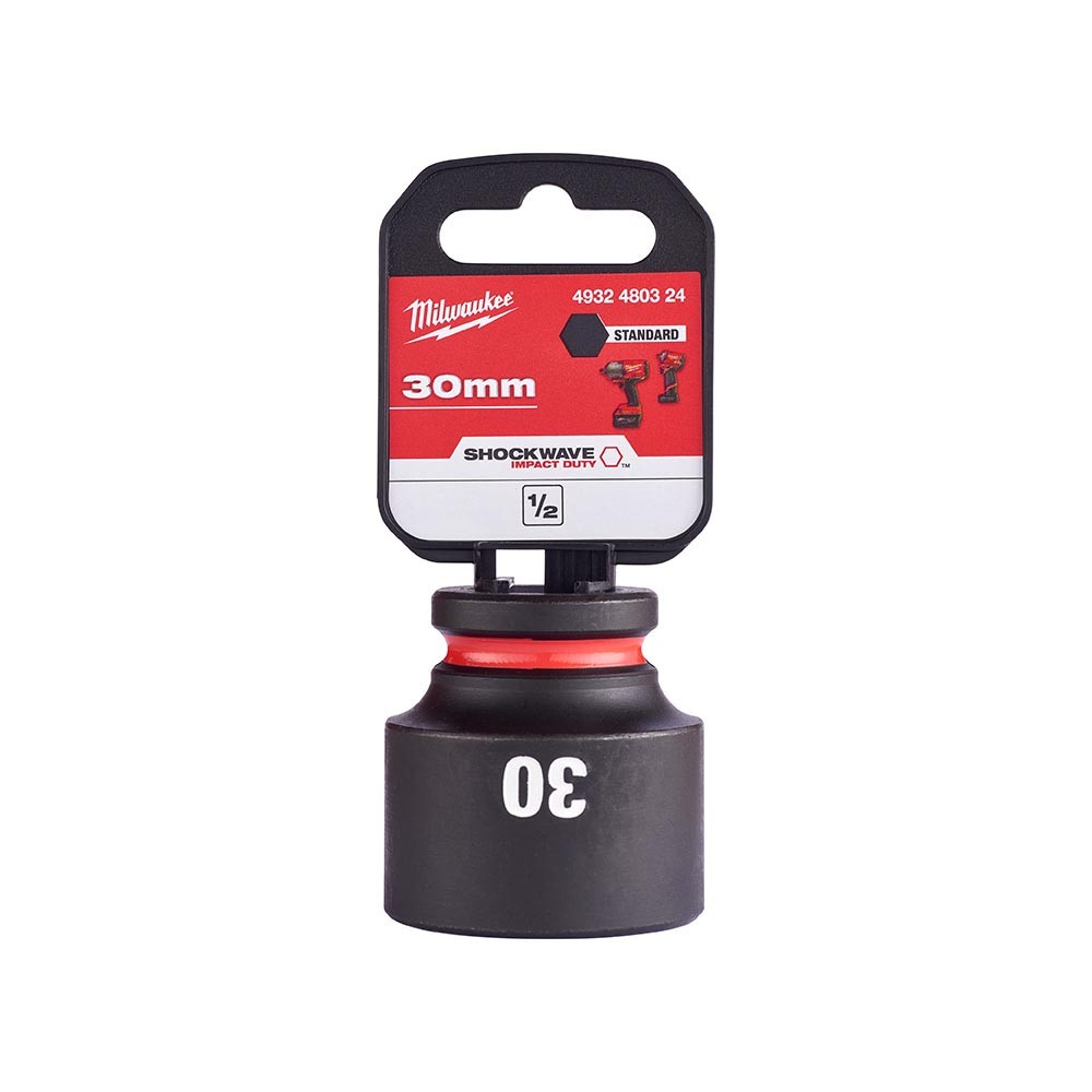 Milwaukee 30mm 1/2 inch Sq. SHOCKWAVE Impact Standard Socket
