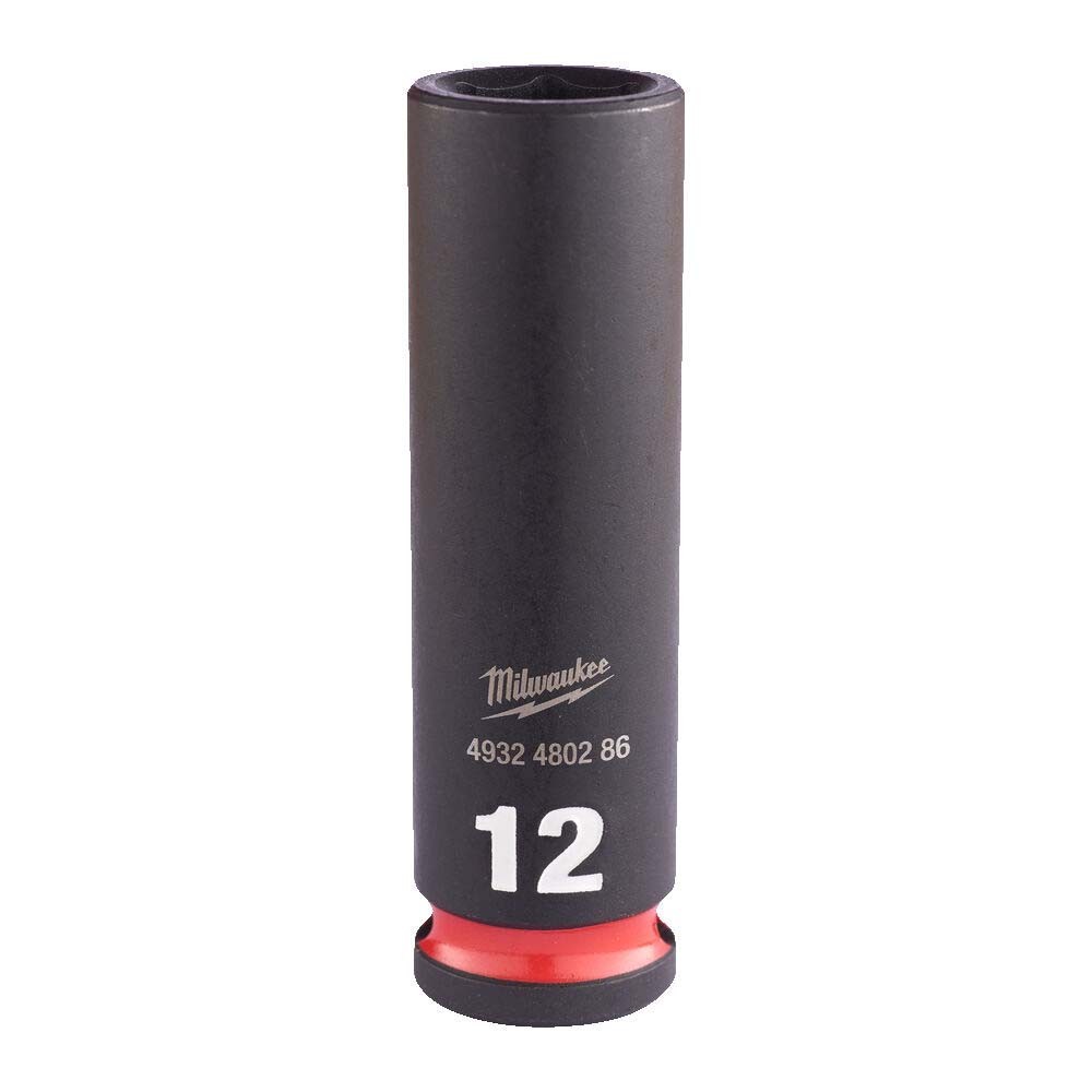 Milwaukee 12mm 3/8 inch Sq. SHOCKWAVE Impact Deep Socket
