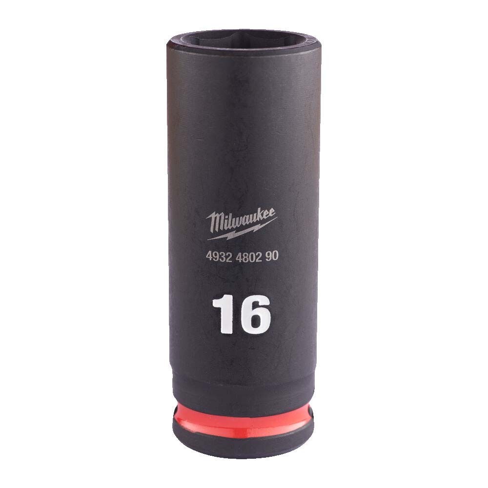 Milwaukee 16mm 3/8 inch Sq. SHOCKWAVE Impact Deep Socket