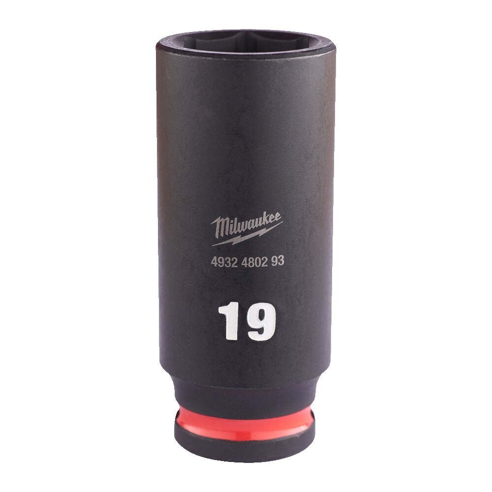 Milwaukee 19mm 3/8 inch Sq. SHOCKWAVE Impact Deep Socket
