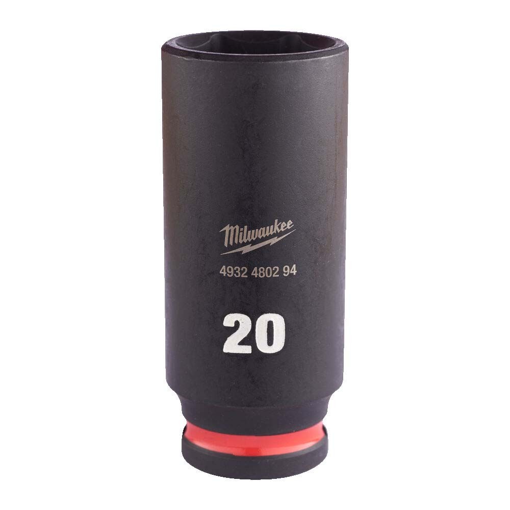 Milwaukee 20mm 3/8 inch Sq. SHOCKWAVE Impact Deep Socket