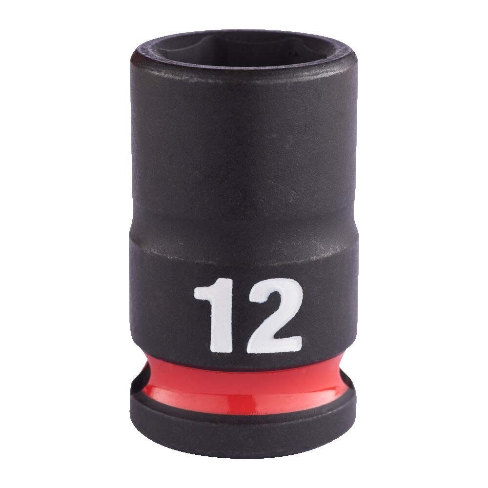 Milwaukee 12mm 3/8 inch Sq. SHOCKWAVE Impact Standard Socket