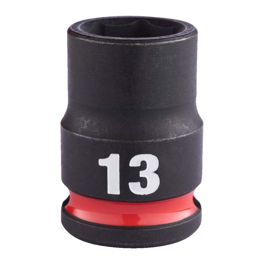 Milwaukee 13mm 3/8 inch Sq. SHOCKWAVE Impact Standard Socket