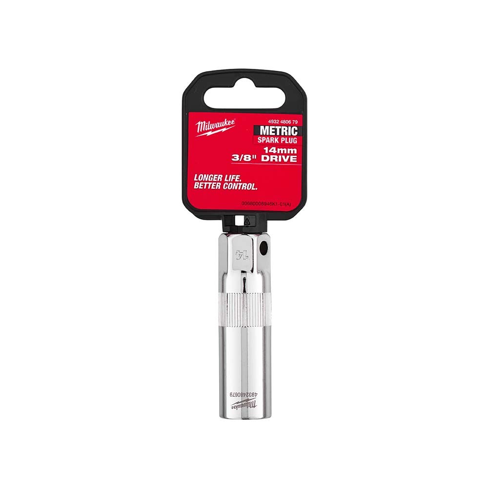 Milwaukee 38 Drive 14mm Spark Plug Socket