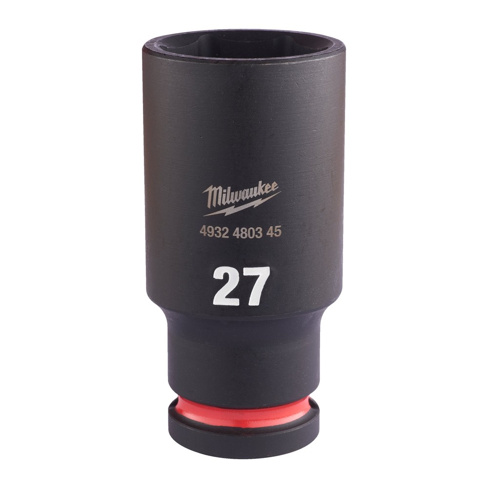 Milwaukee Shockwave 27 mm 1/2 inch Square Impact Duty Deep Socket 4932480345