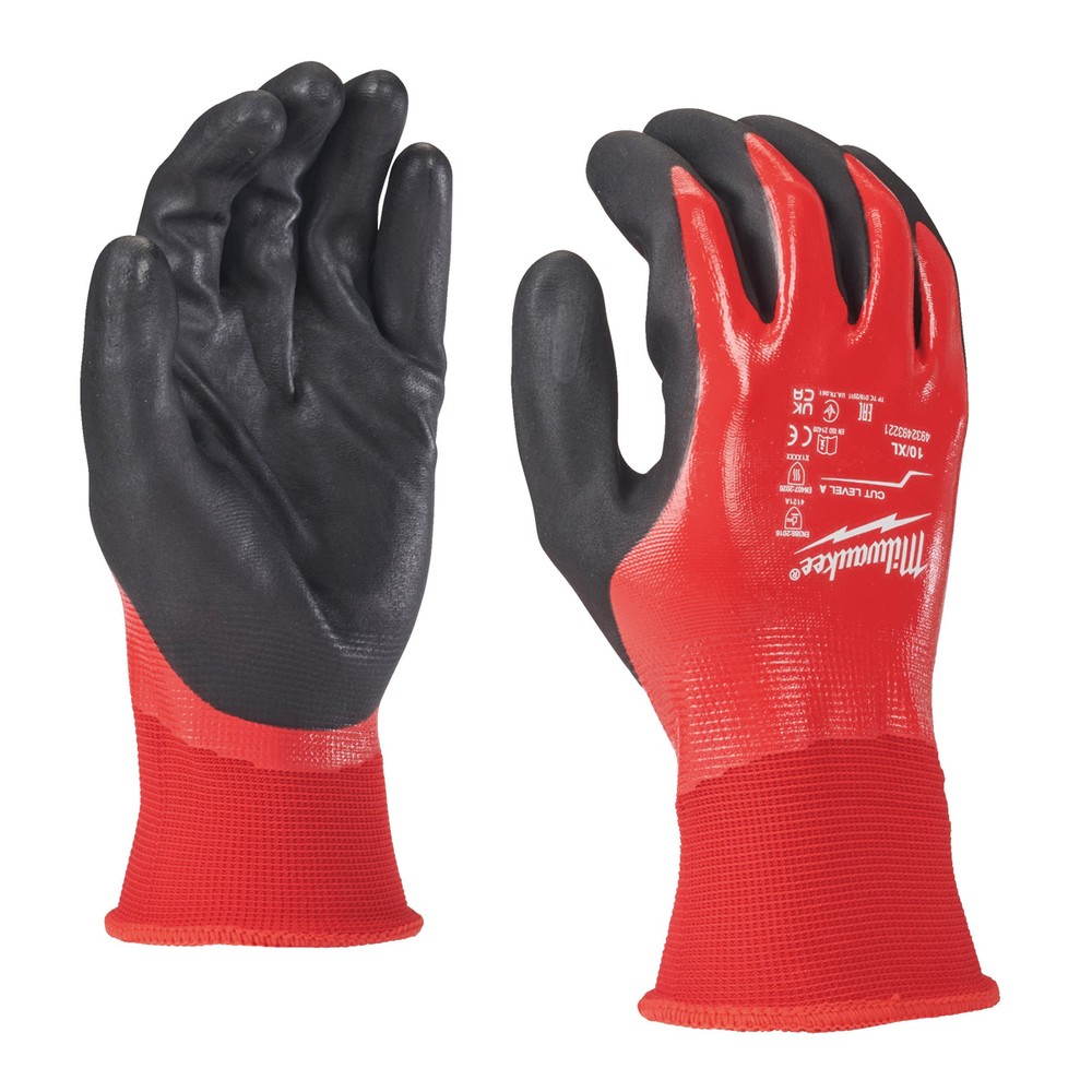 Milwaukee 4932493220 Fully Dip Cut A Gloves - 9L