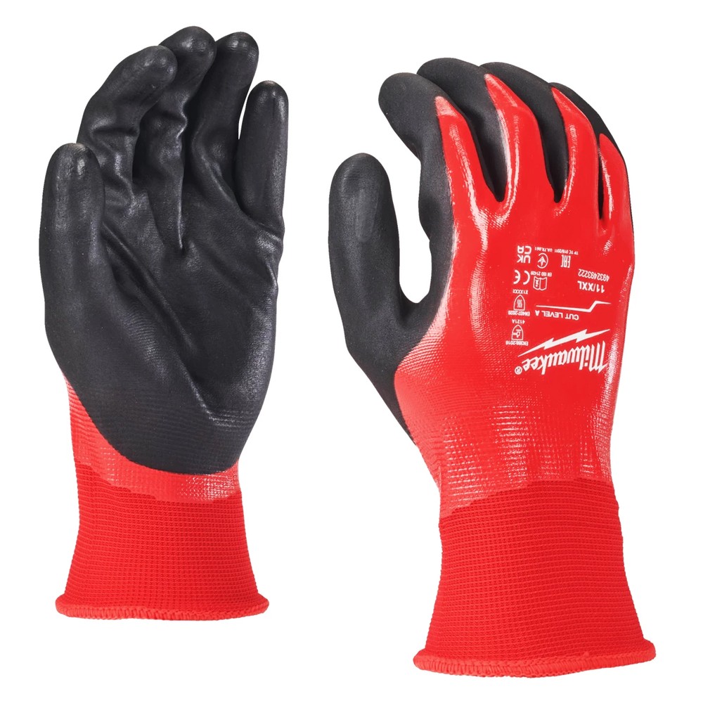 Milwaukee 4932493222 Fully Dip Cut A Gloves - 11XXL