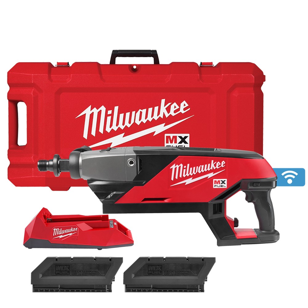 Milwaukee MXFDCD150-302C MX FUEL Cordless ONE-KEY 150mm Diamond Core Drill With 2 x 3.0Ah Batteries, Charger  Carry Case - 4933464888