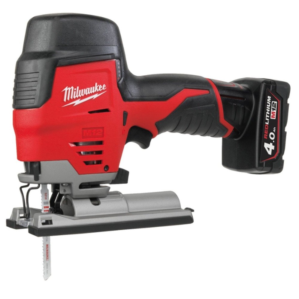 Milwaukee M12 Compact Jigsaw with 2 x 4ah Batteries and charger