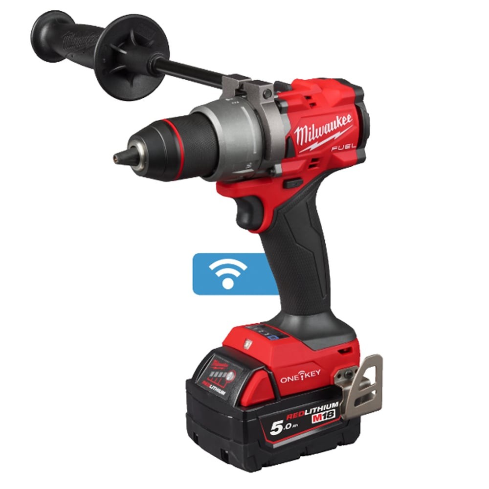 Milwaukee M18 ONEPD3-502X FUEL ONE-KEY Brushless Combi Drill 2x5.0Ah Charge Case