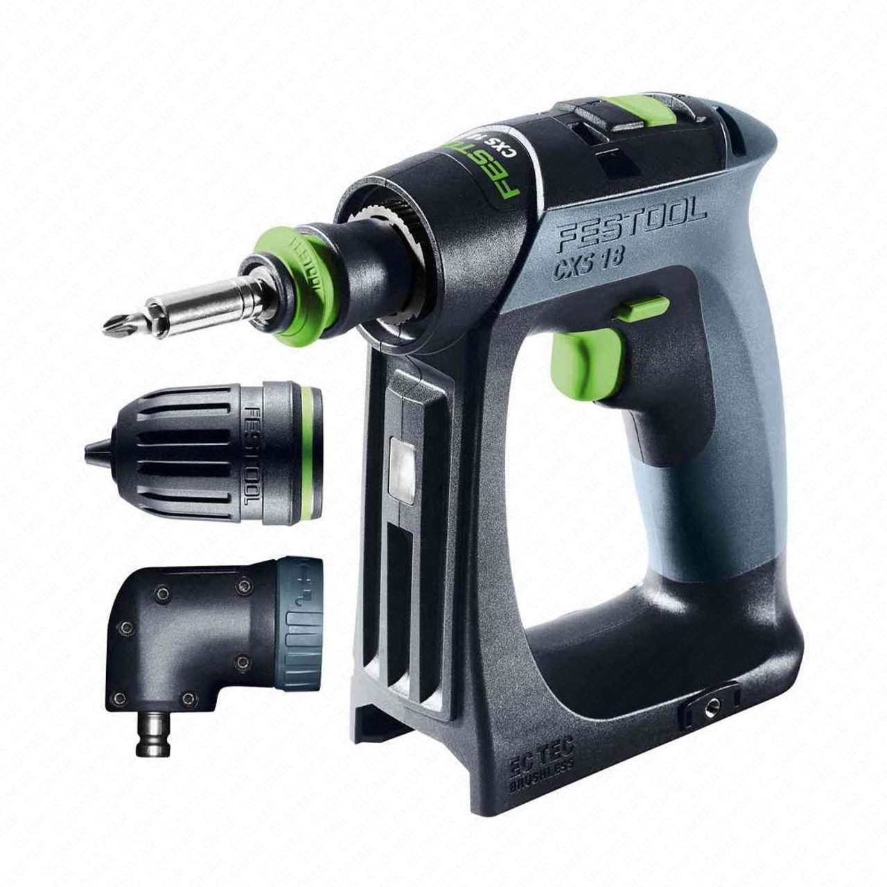 Festool CXS 18 18V Brushless Drill Driver - Body, Attachments  Case