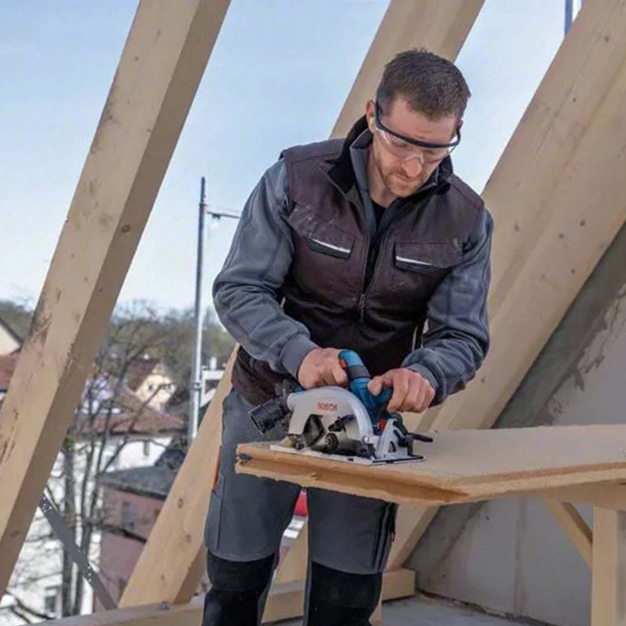 Bosch GKS 18V-57-2 Brushless 18V 165mm Circular Saw - Body