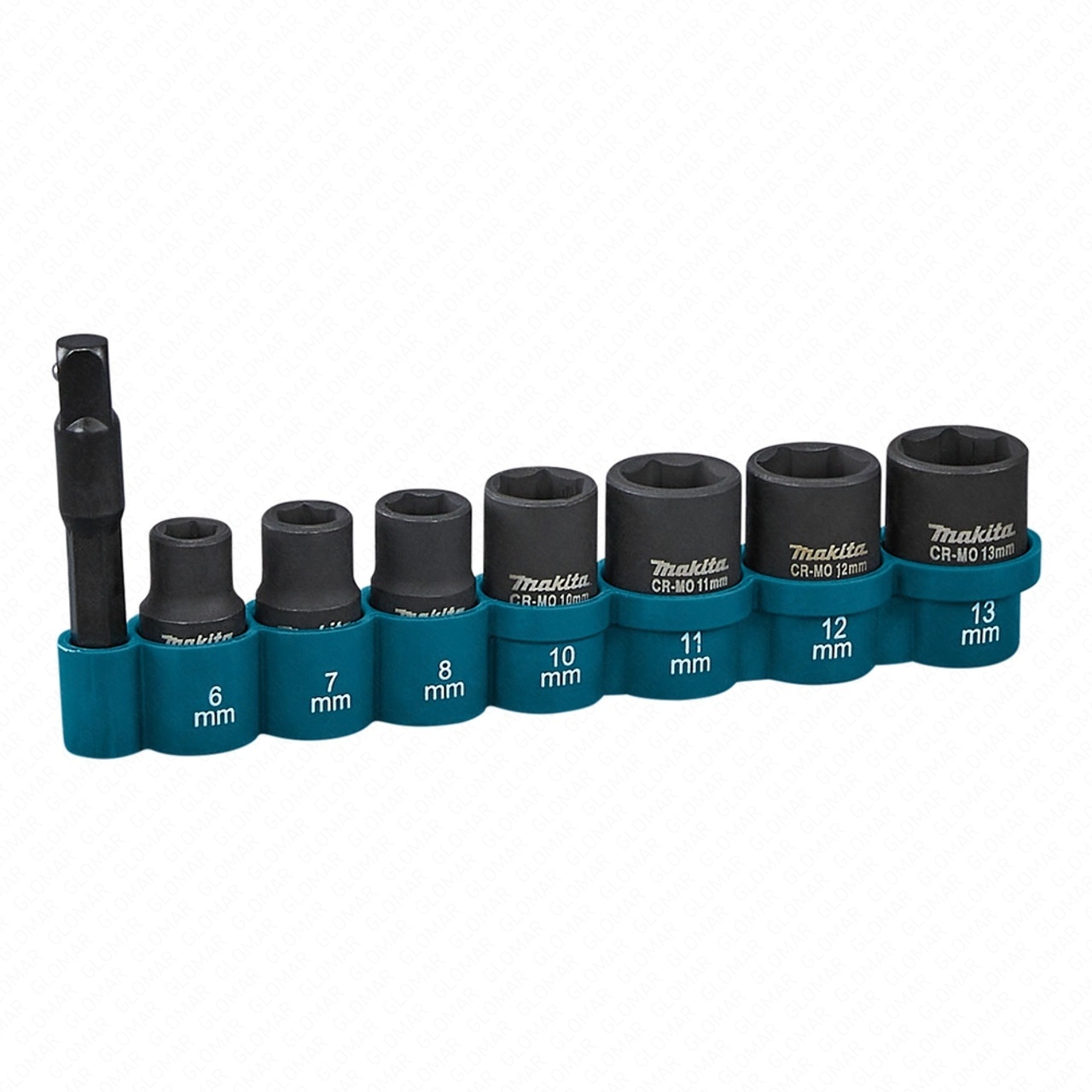 Makita E-12289 8 Piece 14 Sq. Impact Socket Set with Hex Adapter