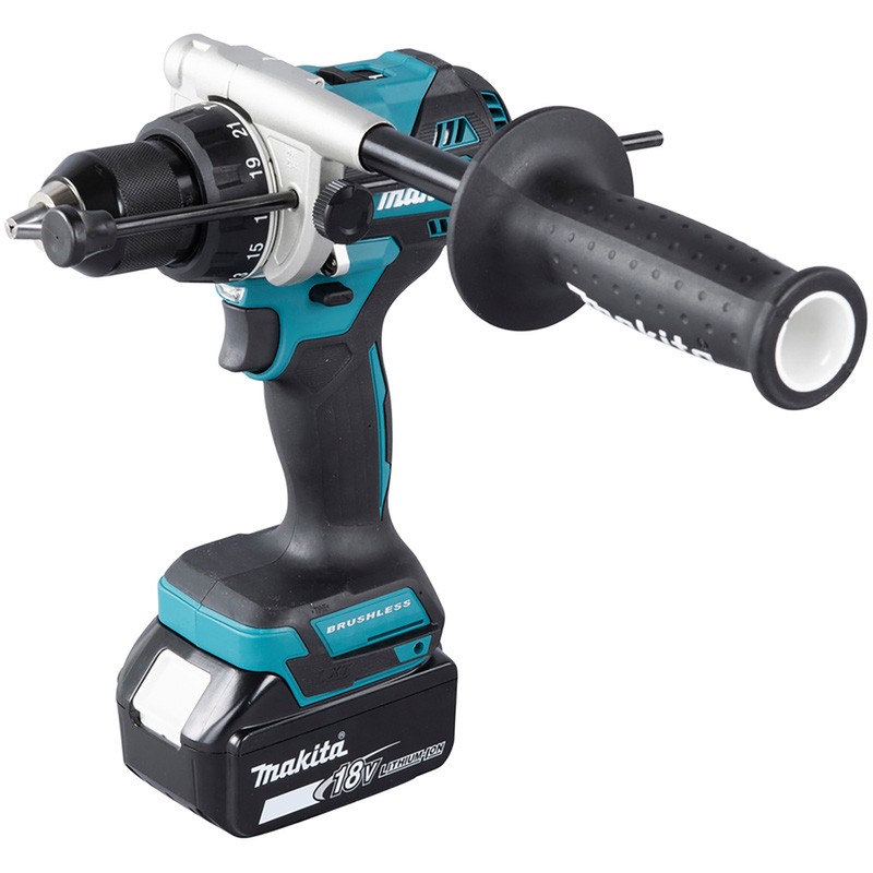 Makita 18V LXT Brushless Combi Drill 2 x 5.0Ah
