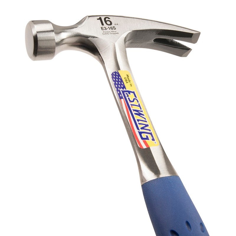 Estwing Vinyl Grip Straight Claw Hammer 16oz
