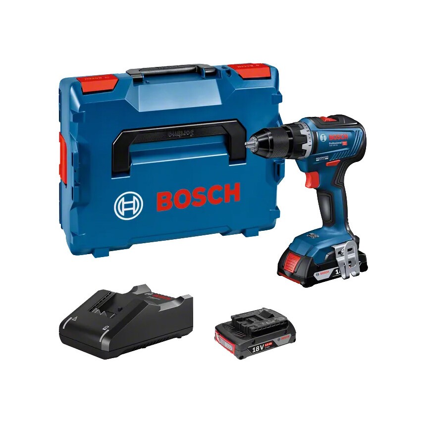 GSR 18V-55 18V Brushless Drill Driver w/ 2x2AH Battery & L-BOXX