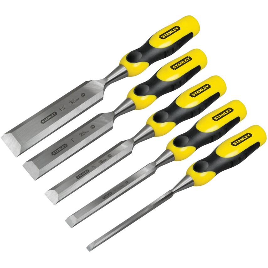 Wood Chisel Set, Carbon Steel, 5 Piece