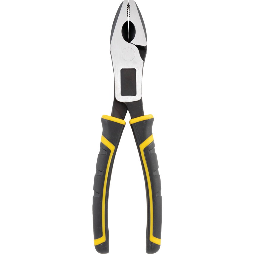 Combination Pliers, Compound Action, Serrated, Carbon Steel, 215mm
