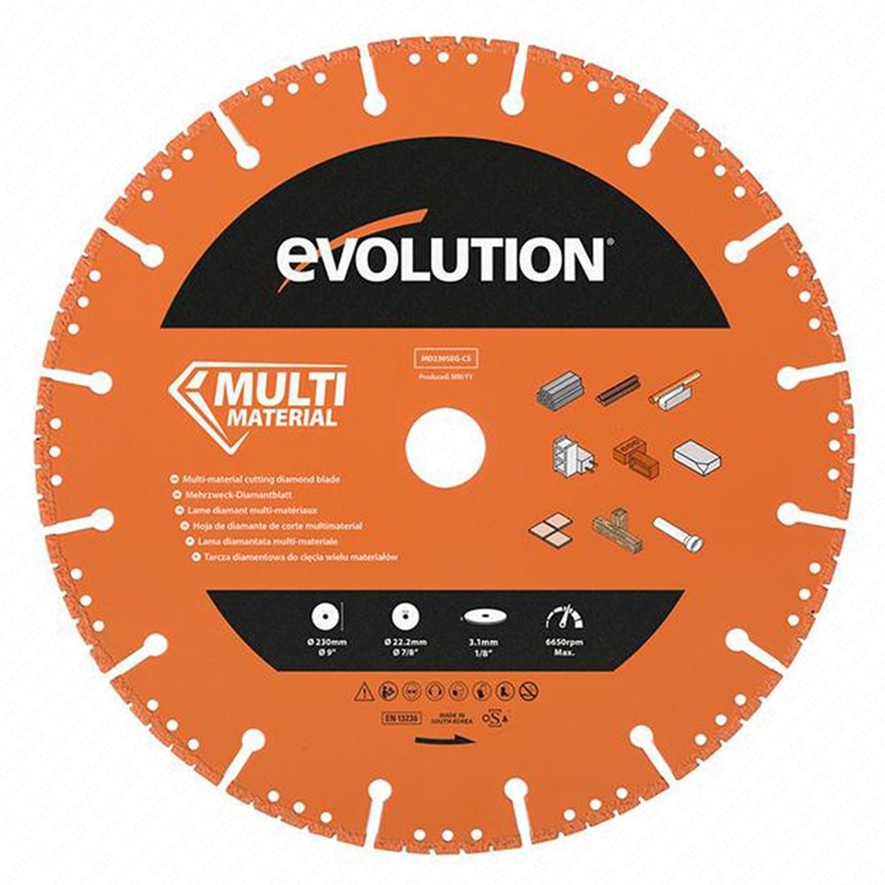 Evolution Multi-Material Diamond Blade 230mm 9