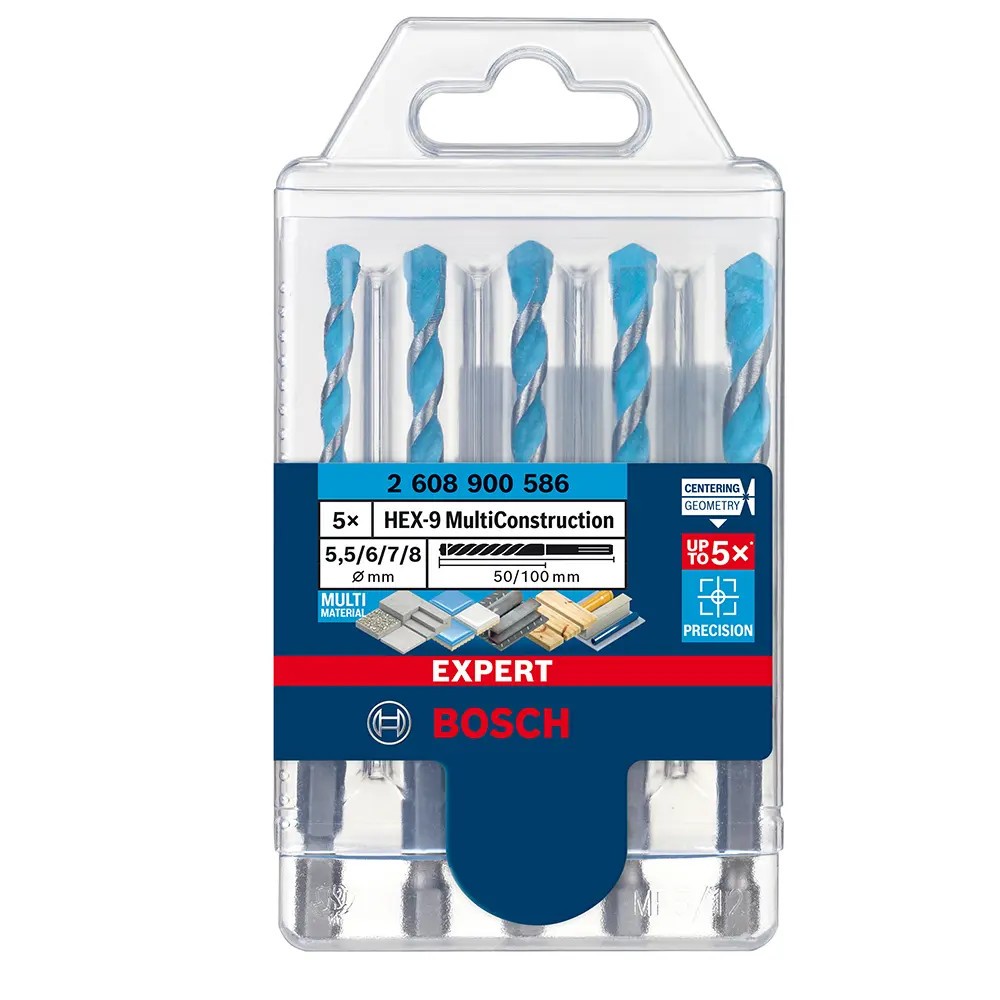 Bosch GSB 18V-110 C 18V Brushless Combi Drill, 5 Pc Drill Bit Set, 1x 4.0Ah Battery, Charger  Case