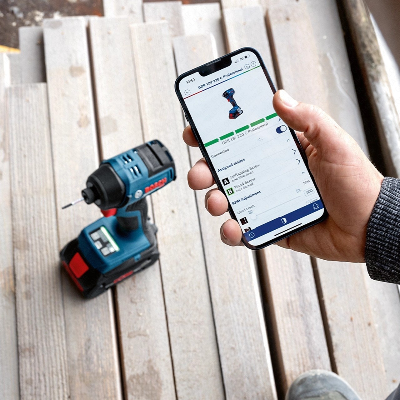 Bosch GDR 18V-220 C 18V Brushless 14 Impact Driver - Body