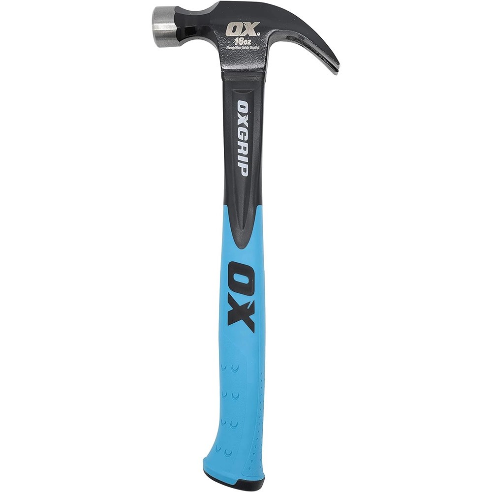 OX TRADE T081216 16oz 0.45kg Fiberglass Claw Hammer