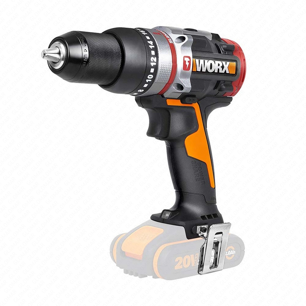 Worx WX354.9 20V MAX Brushless Combi Drill - Body