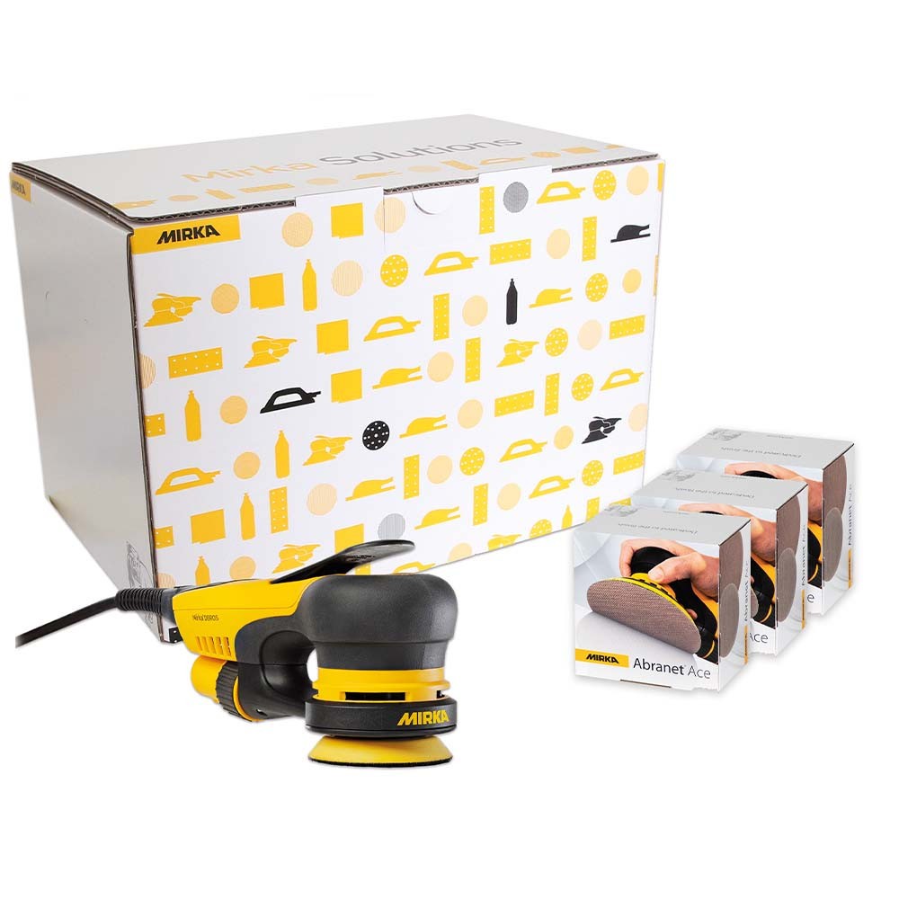 Mirka DEROS 350CV 77mm Orbital Sander Deco Solution Kit - 240V