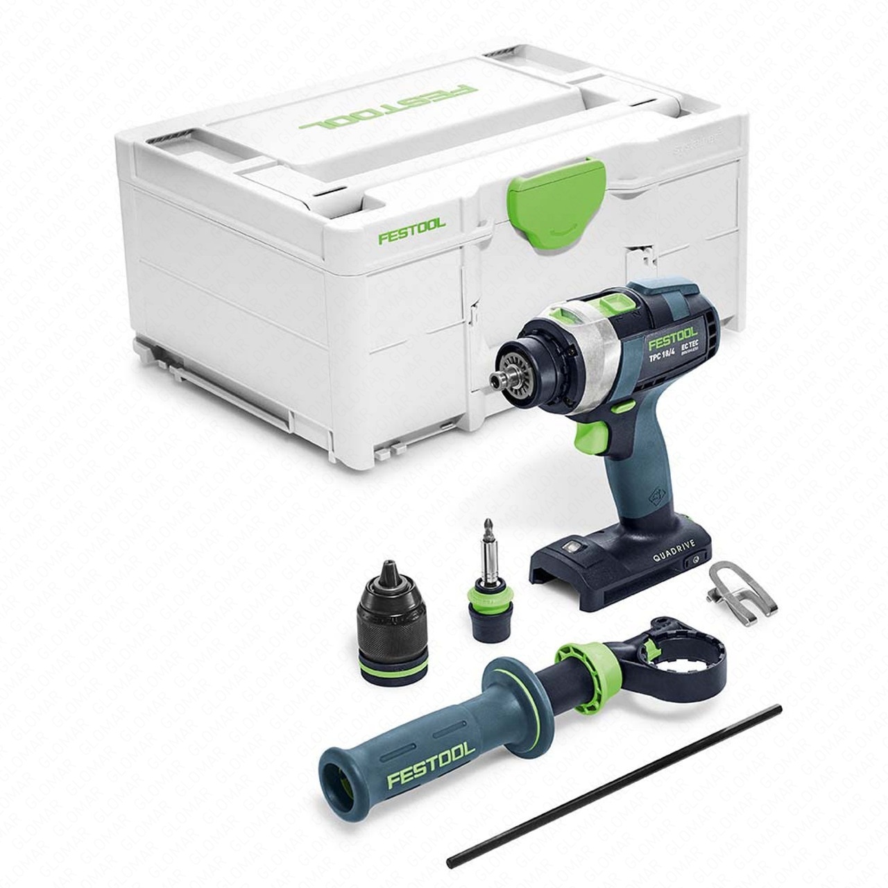 Festool TDC 18/4 I-Basic QUADRIVE 18V Combi Drill - Body with Case