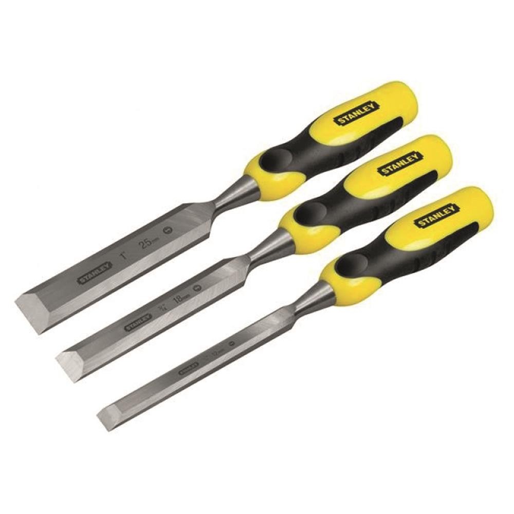 Stanley DYNAGRIP 3 Piece Wood Chisel Set