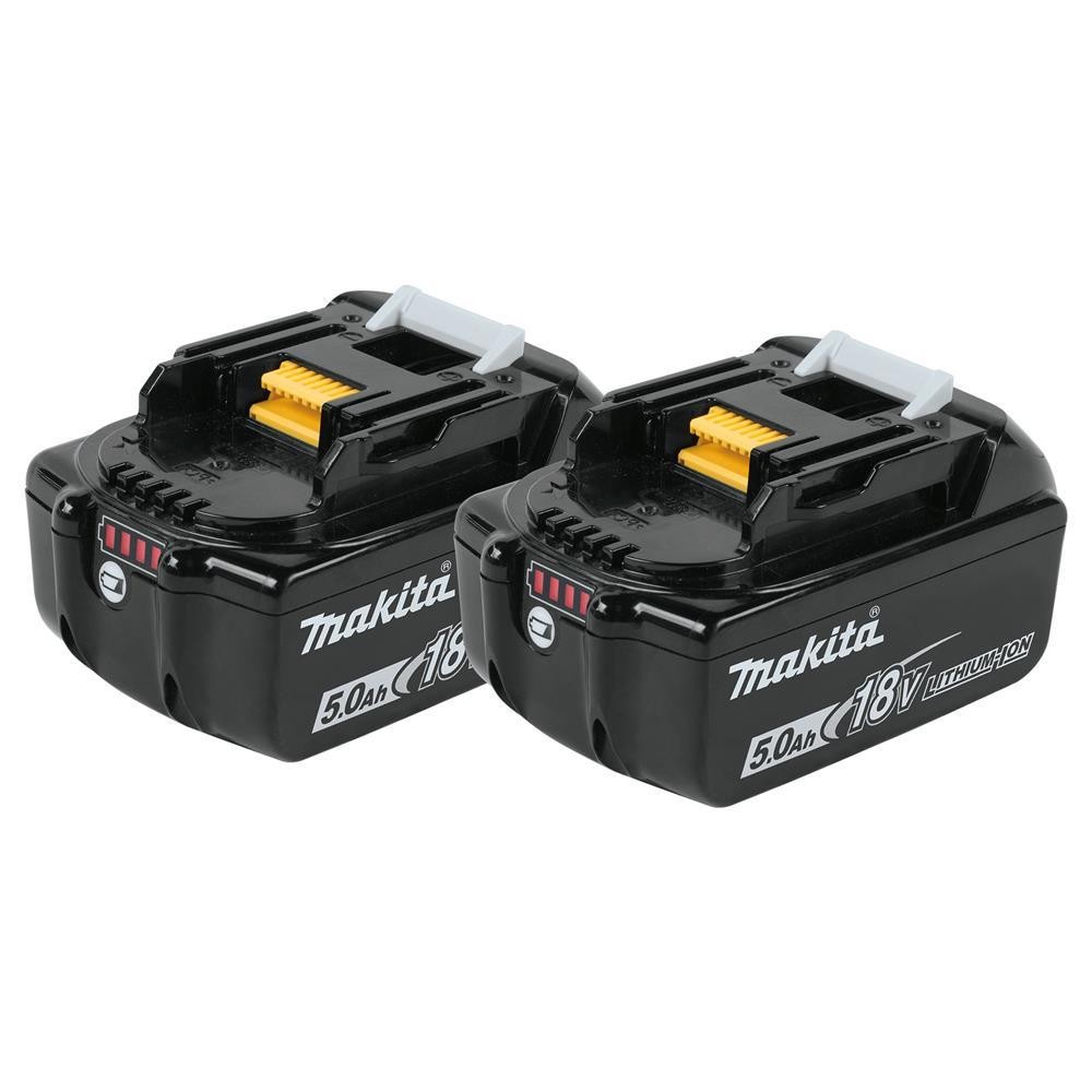 Makita DHP485RTJ 18V LXT Brushless Combi Drill, 2x 5.0Ah Batteries, Charger & Case