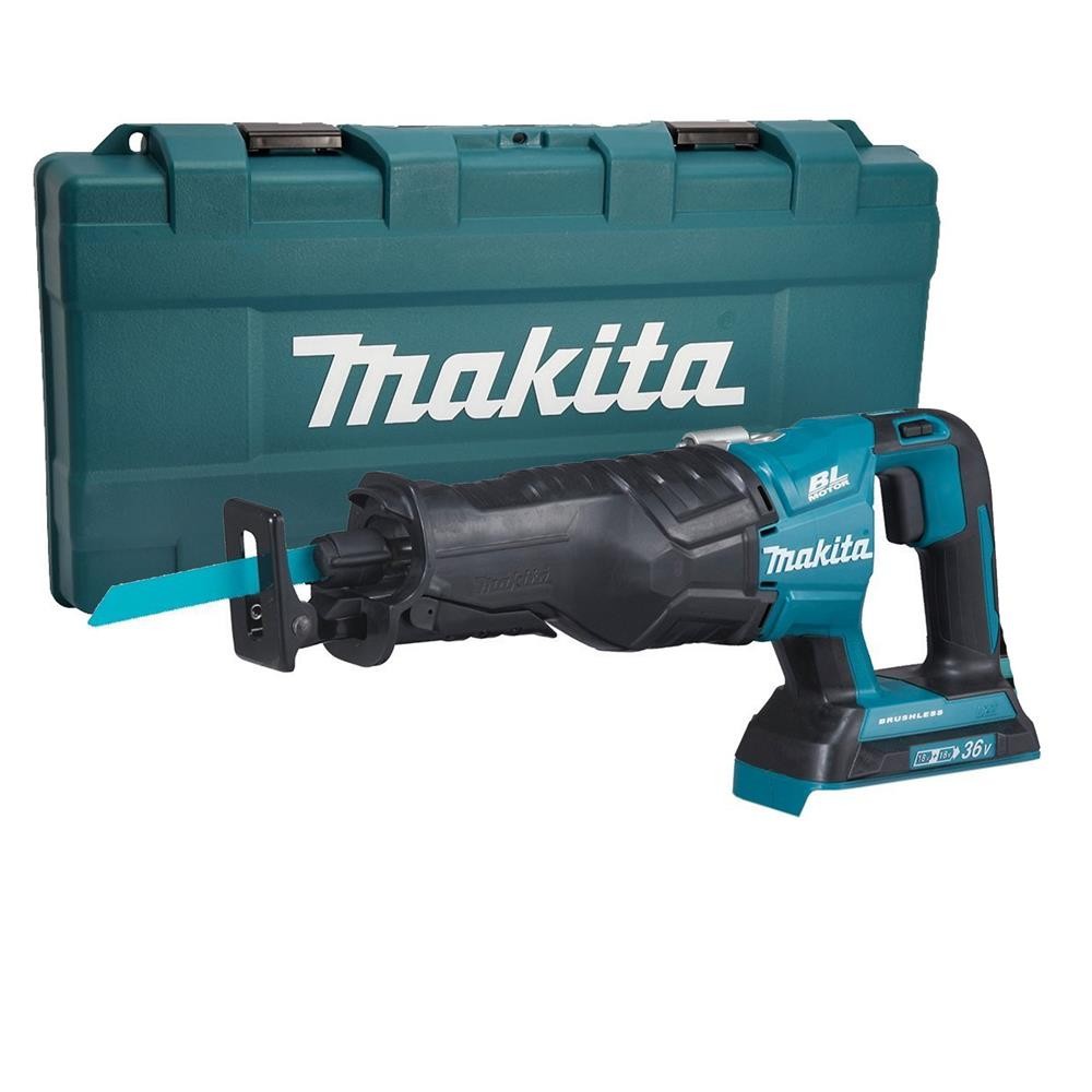 Makita DJR360ZK 36V (Twin 18V) LXT Brushless Reciprocating Saw - Body with Case