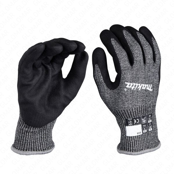 Makita P-84729 Gloves Cut Level 7 Nitrile Coated Dipped Large