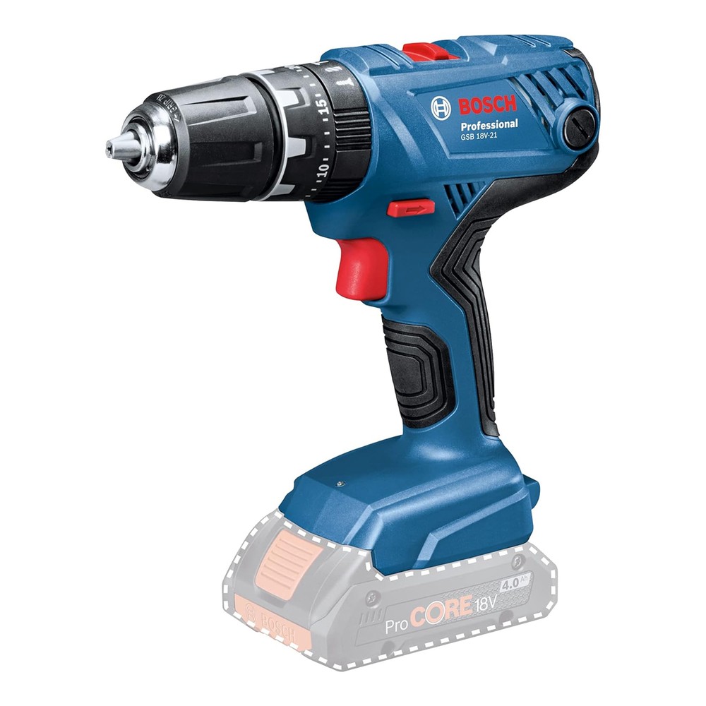 Bosch GSB 18V-21 Bare Unit 18V Combi Drill - 06019H1176