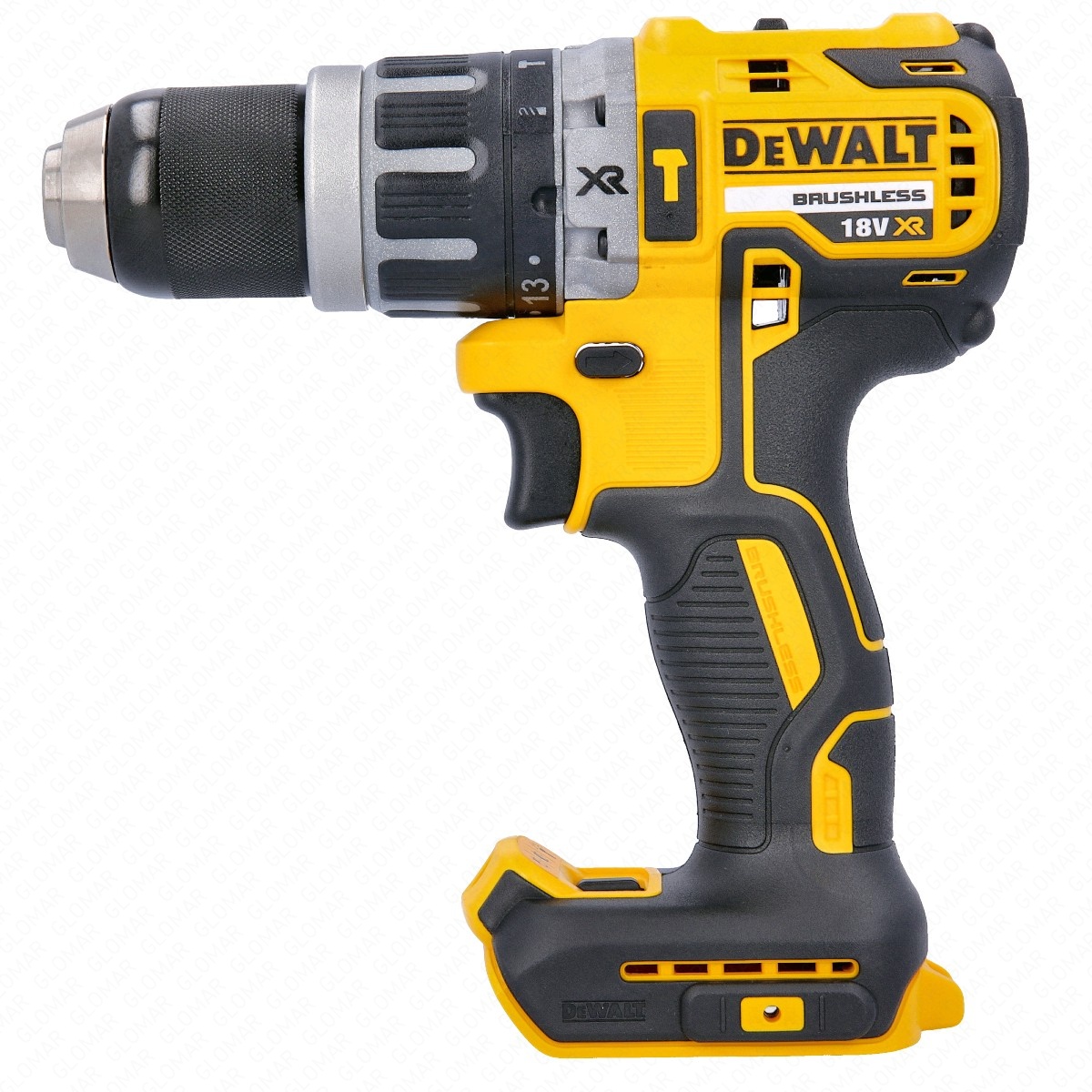 DeWalt DCK207P2T 18V Cordless Brushless Combi Drill  SDS Plus Hammer Drill Twin Pack With 2 x 5.0Ah Batteries, Charger  Case