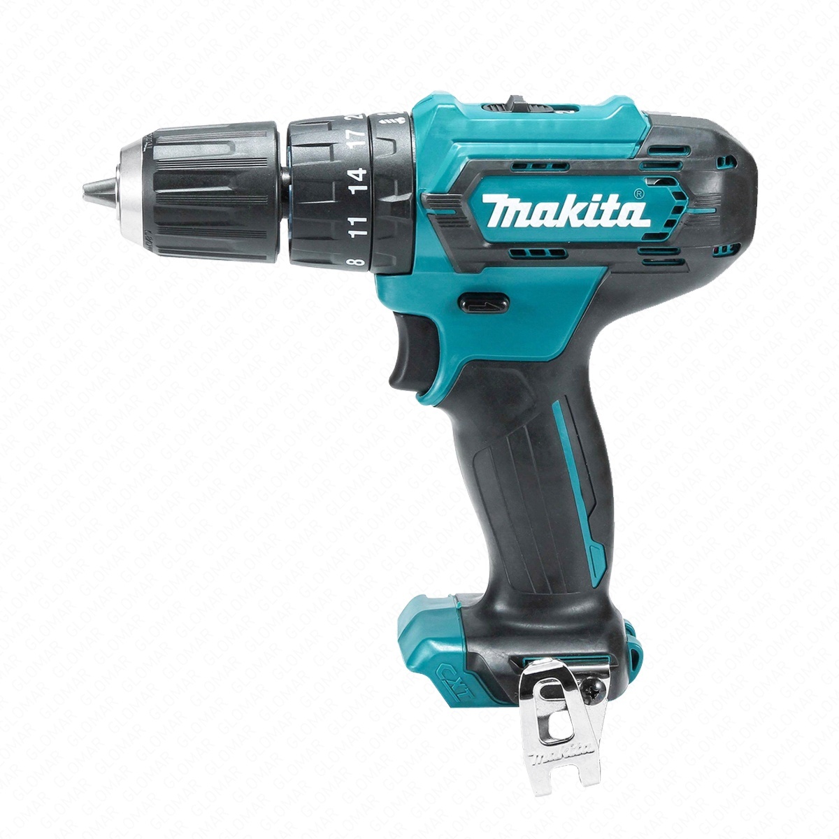Makita Combi Drill HP333DWAX1 12V Max CXT Cordless Keyless Chuck 2-Speed Max 30Nm With 2 x 2.0Ah Batteries, Charger  Case
