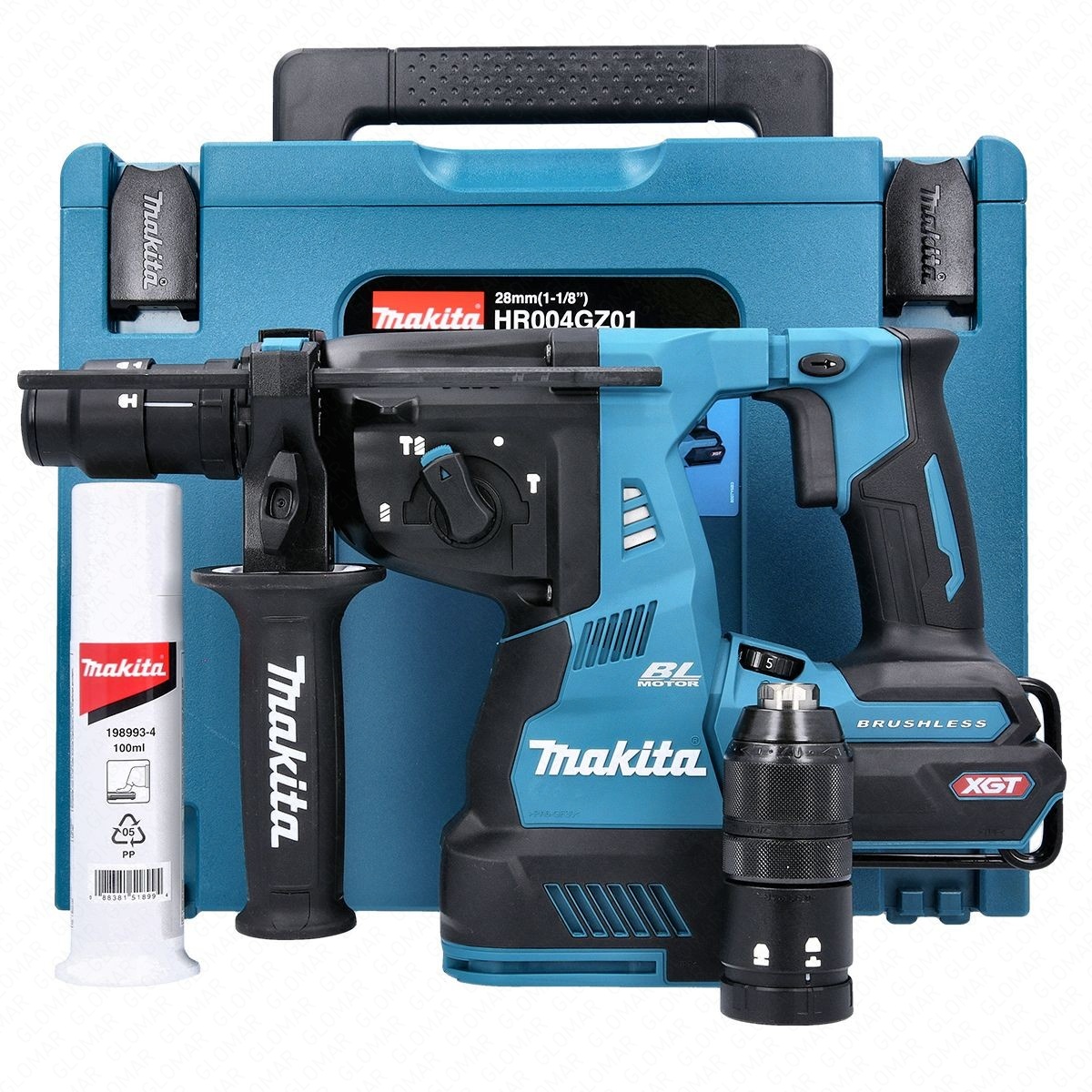 Makita Rotary Hammer HR004GZ01 40V Max XGT Cordless Brushless SDS Plus AVT 28mm With Case